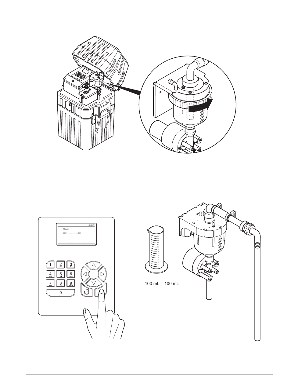 3 dosing vessel for flow-proportional sampling, Installation | Hach-Lange BUHLER 1027, 1029, 2000 Portable Sampler User Manual | Page 25 / 56