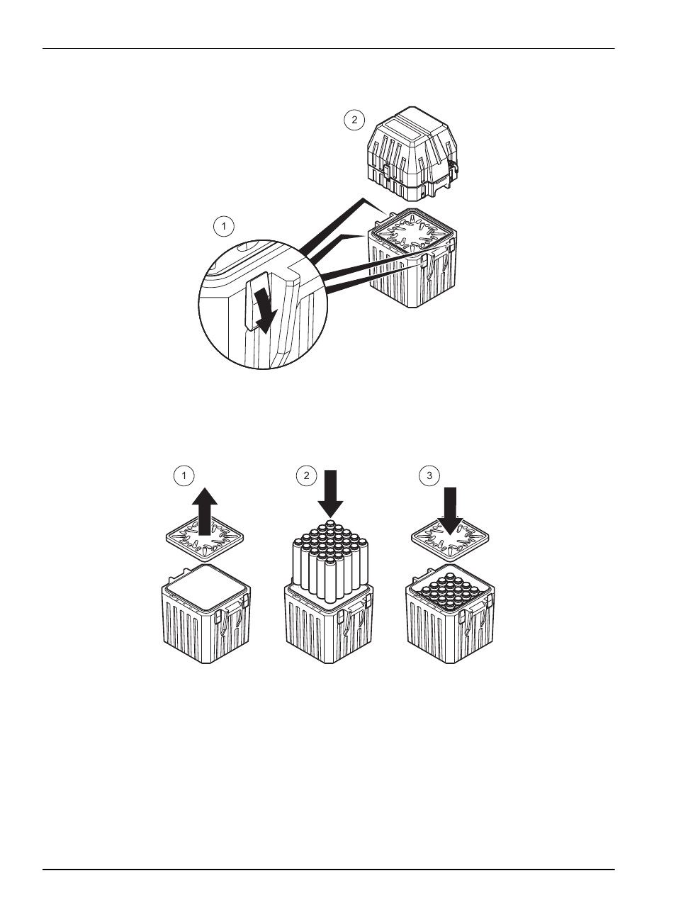 4 remove the top part of the housing (2000), 5 prepare the bottle compartments | Hach-Lange BUHLER 1027, 1029, 2000 Portable Sampler User Manual | Page 28 / 56