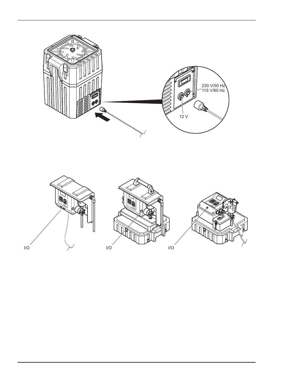 8 switch on the device, Installation 3.3.8 switch on the device, Figure 38 switch on the device | Hach-Lange BUHLER 1027, 1029, 2000 Portable Sampler User Manual | Page 32 / 56