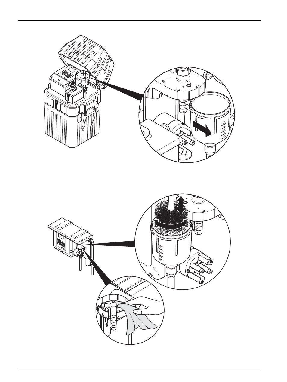 Maintenance and cleaning | Hach-Lange BUHLER 1027, 1029, 2000 Portable Sampler User Manual | Page 42 / 56