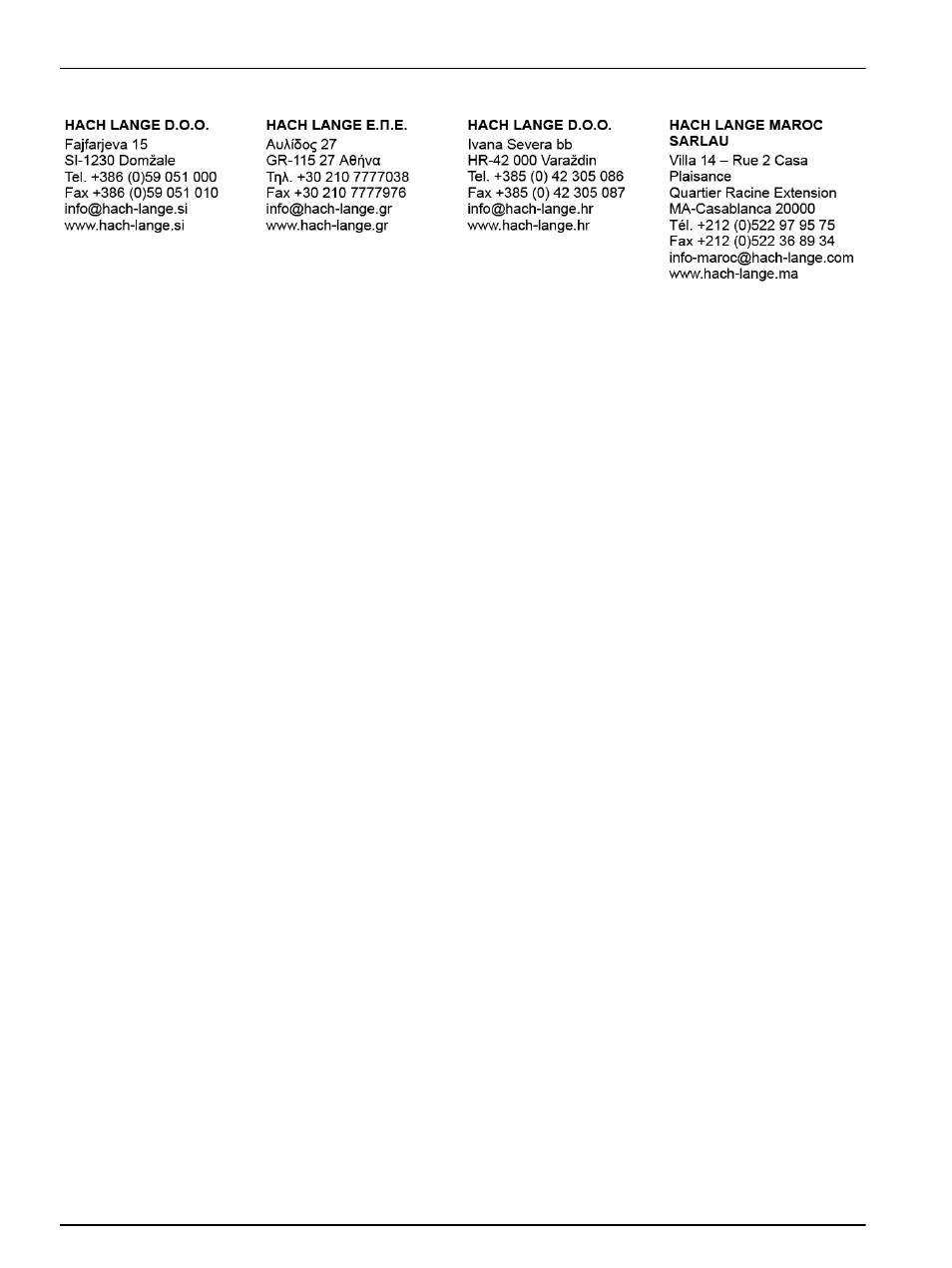 Hach-Lange BUHLER 1027, 1029, 2000 Portable Sampler User Manual | Page 56 / 56