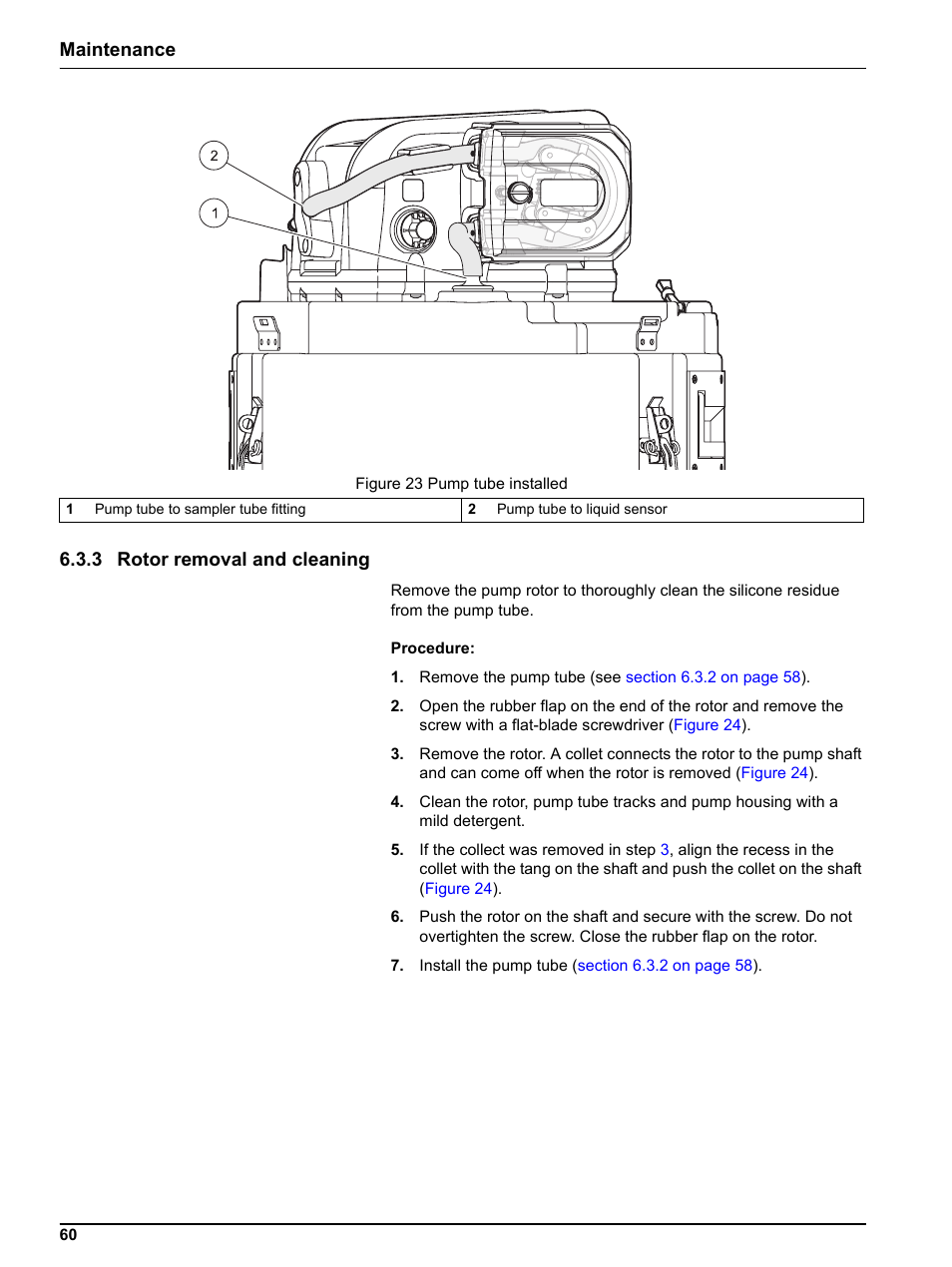 3 rotor removal and cleaning, Maintenance 6.3.3 rotor removal and cleaning | Hach-Lange Sigma SD900 Portable User Manual | Page 62 / 82