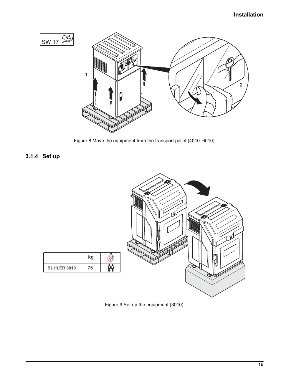 4 set up | Hach-Lange BUHLER 3010 4010 6010 Short Manual User Manual | Page 15 / 62