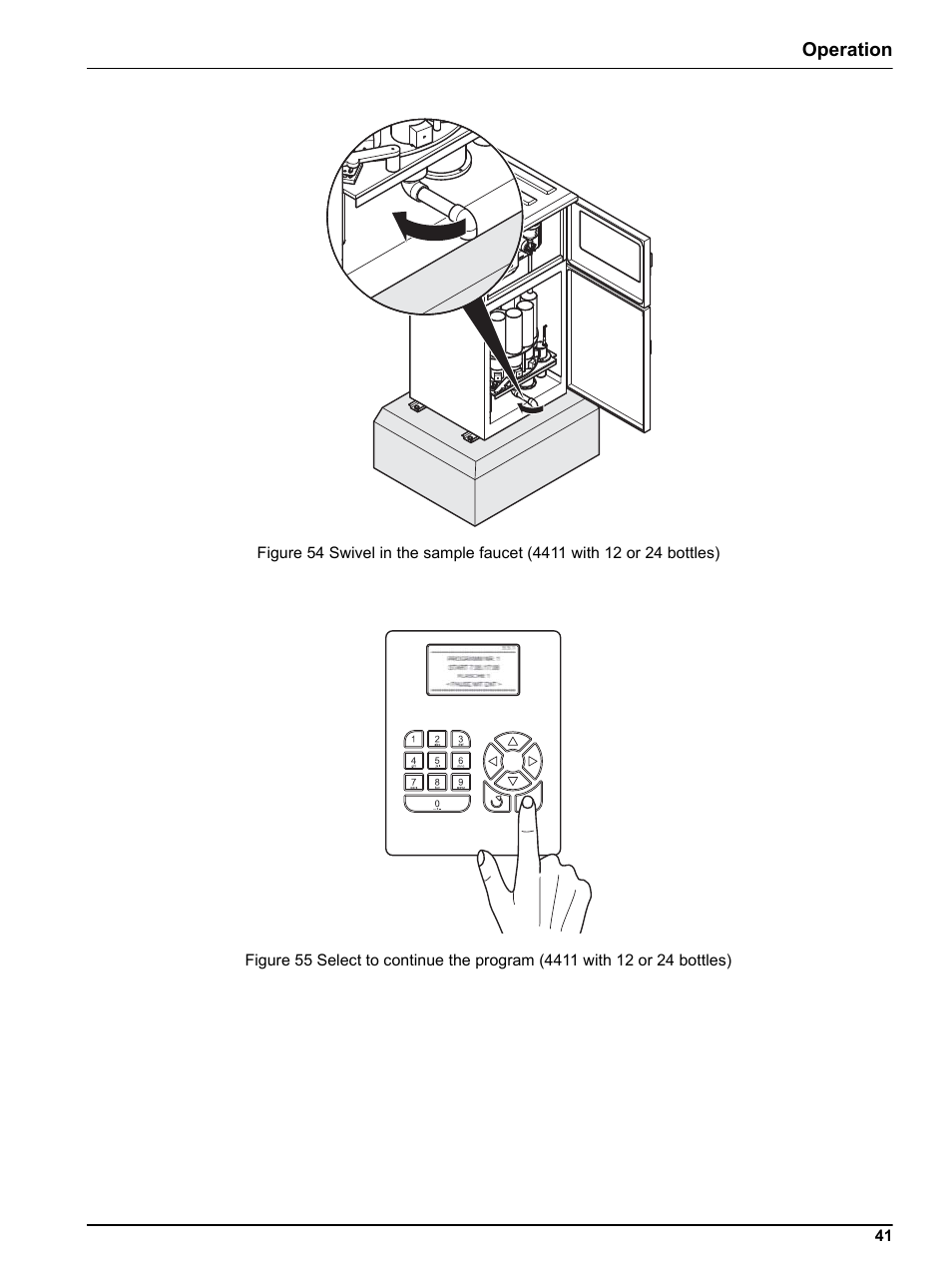 Operation | Hach-Lange BUHLER 3010 4010 6010 Short Manual User Manual | Page 41 / 62