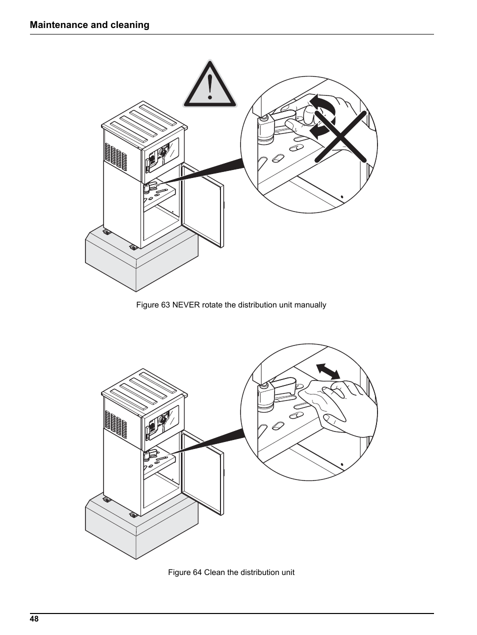Maintenance and cleaning | Hach-Lange BUHLER 3010 4010 6010 Short Manual User Manual | Page 48 / 62