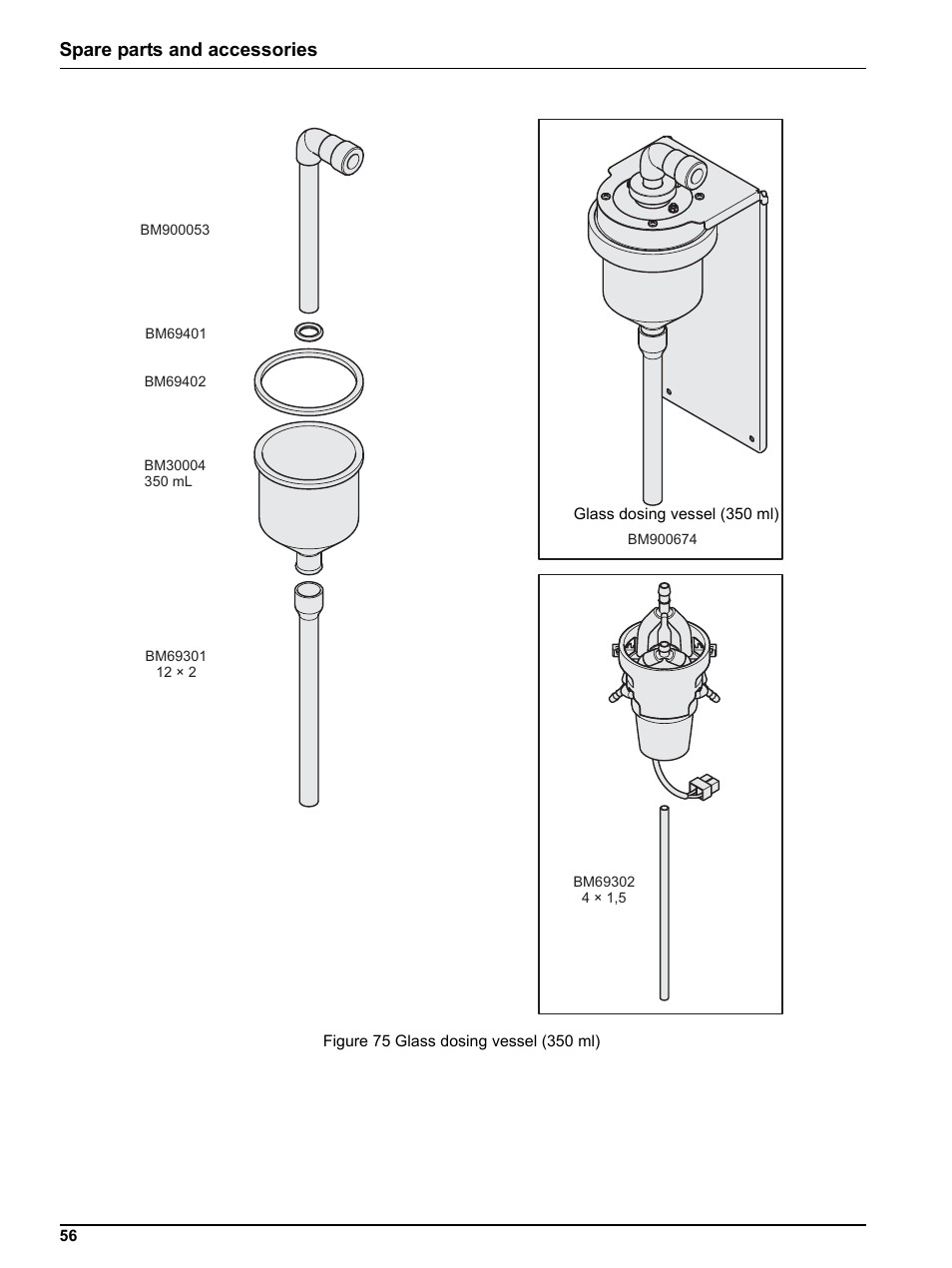 Spare parts and accessories | Hach-Lange BUHLER 3010 4010 6010 Short Manual User Manual | Page 56 / 62