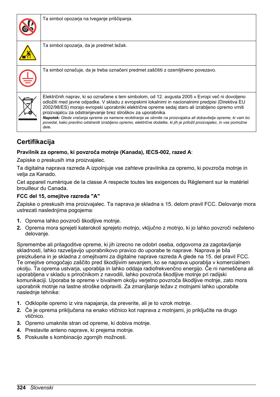 Certifikacija | Hach-Lange SD900 Refrigerated Sampler, SD900 AWRS Basic User Manual User Manual | Page 324 / 400