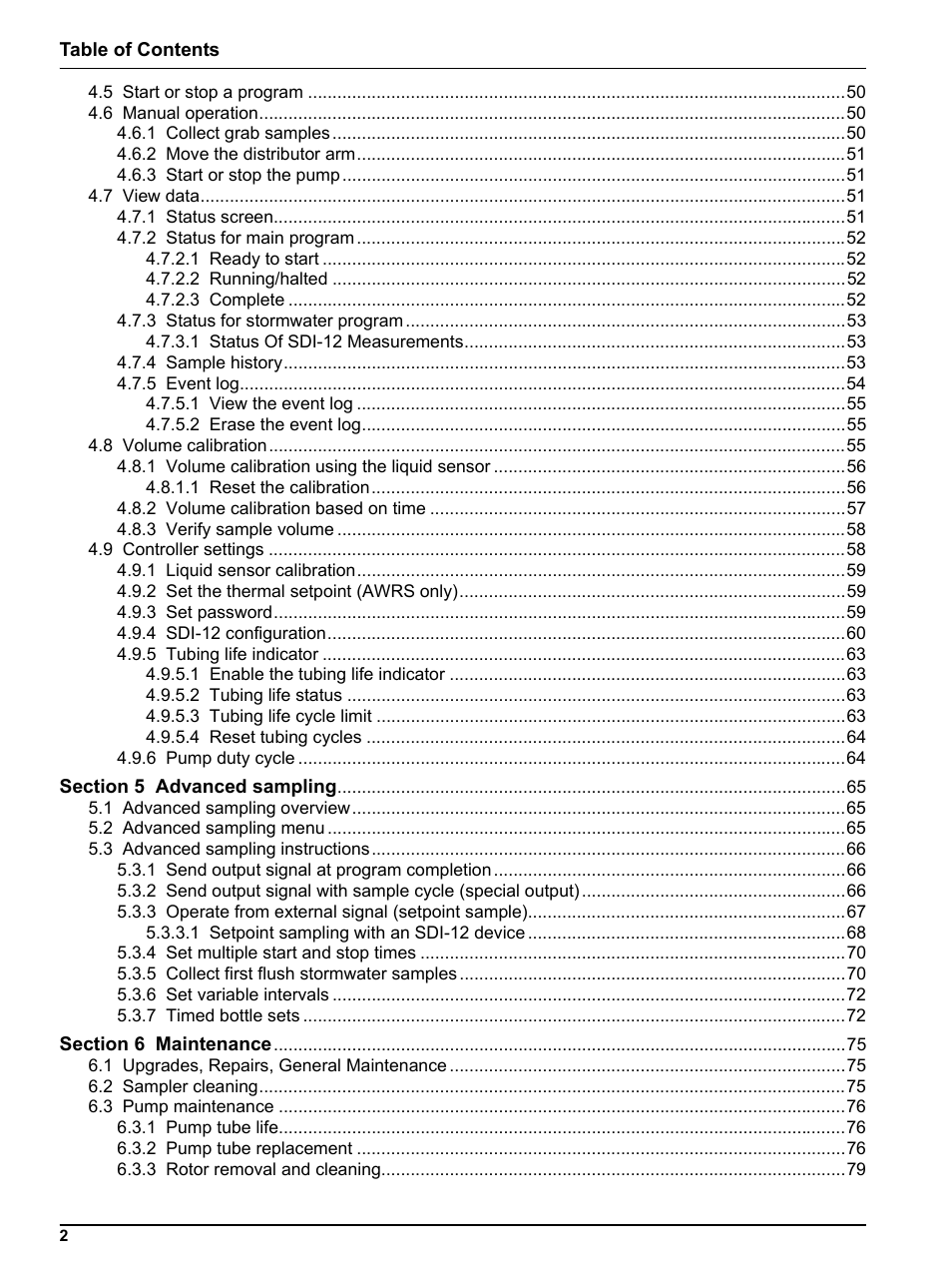 Hach-Lange SIGMA SD900 Refrigerated Sampler and All Weather Refrigerated Sampler User Manual User Manual | Page 4 / 114