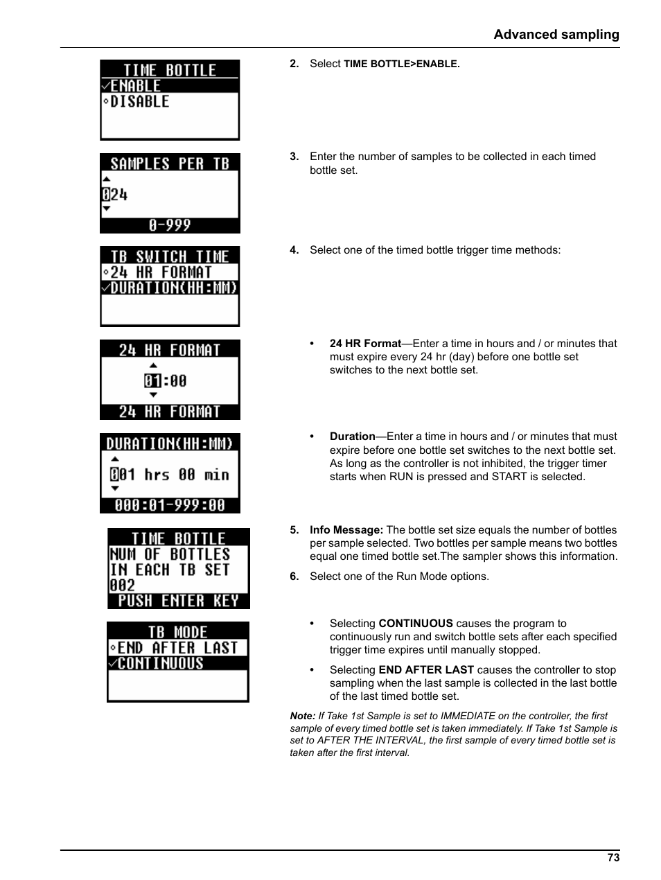 Advanced sampling | Hach-Lange SIGMA SD900 Refrigerated Sampler and All Weather Refrigerated Sampler User Manual User Manual | Page 75 / 114