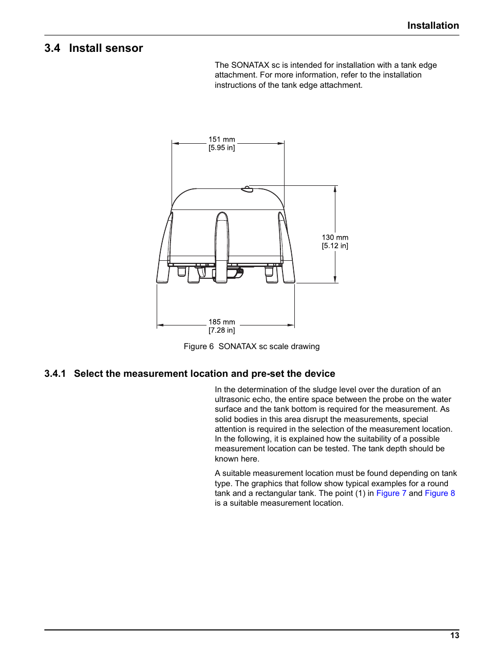4 install sensor | Hach-Lange SONATAX sc User Manual | Page 13 / 38