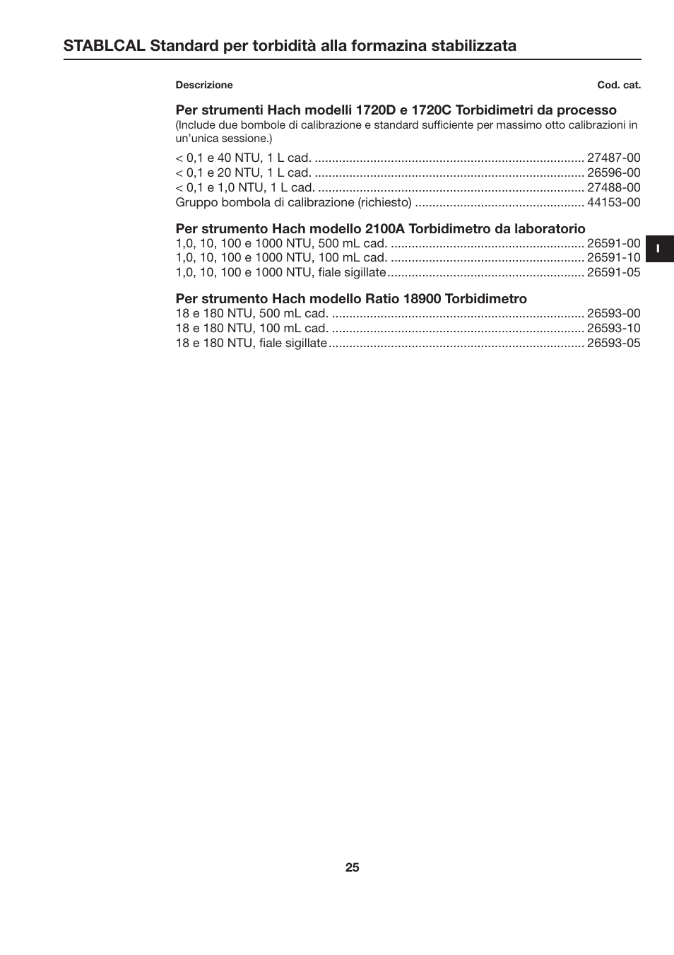 Hach-Lange STABLCAL User Manual | Page 25 / 44