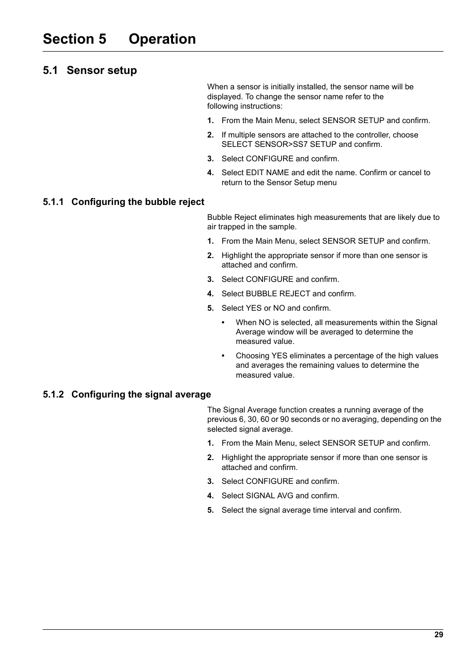 1 sensor setup | Hach-Lange SURFACE SCATTER 7 sc Turbidimeter User Manual | Page 31 / 64