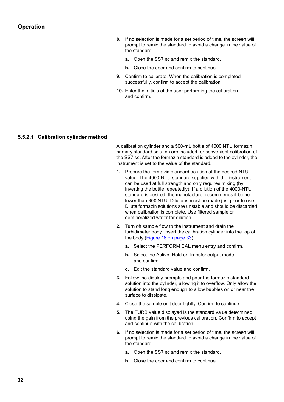 Operation | Hach-Lange SURFACE SCATTER 7 sc Turbidimeter User Manual | Page 34 / 64