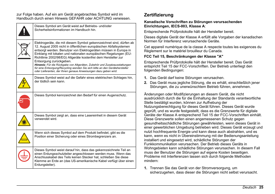 Zertifizierung | Hach-Lange FILTERTRAK FT 660 sc Basic User Manual User Manual | Page 25 / 90