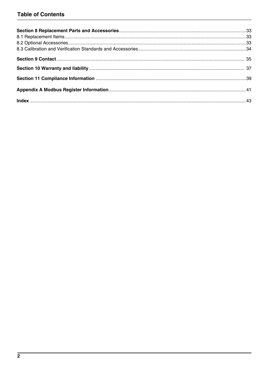 Hach-Lange 1720E Low Range Turbidimeter User Manual | Page 6 / 48