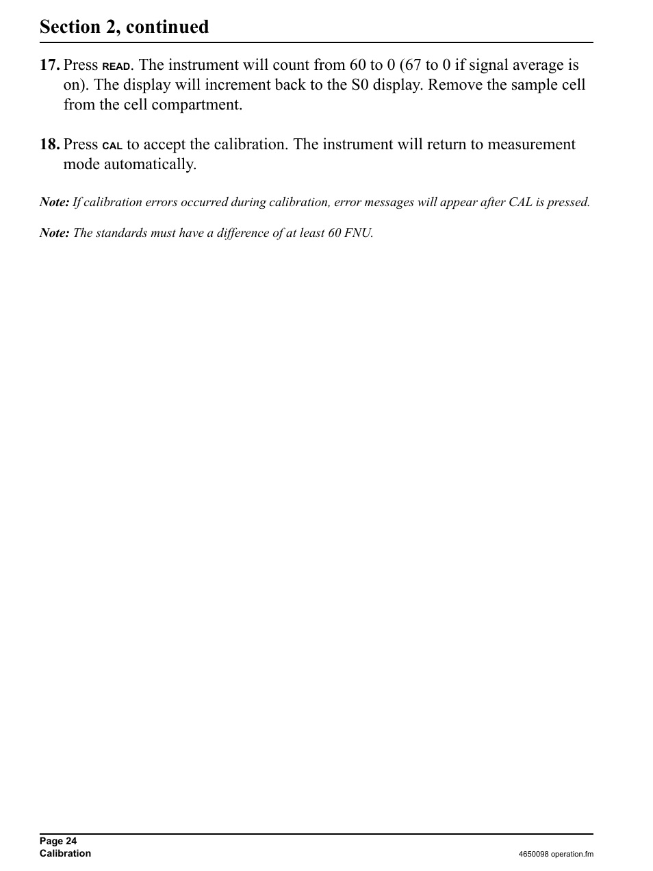 Press | Hach-Lange 2100P iso - Portable Turbidimeter Instrument User Manual | Page 24 / 37