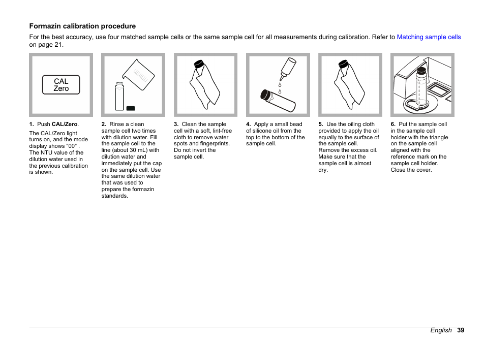 Formazin calibration procedure | Hach-Lange 2100 AN IS Laboratory Turbidimeter User Manual User Manual | Page 41 / 52