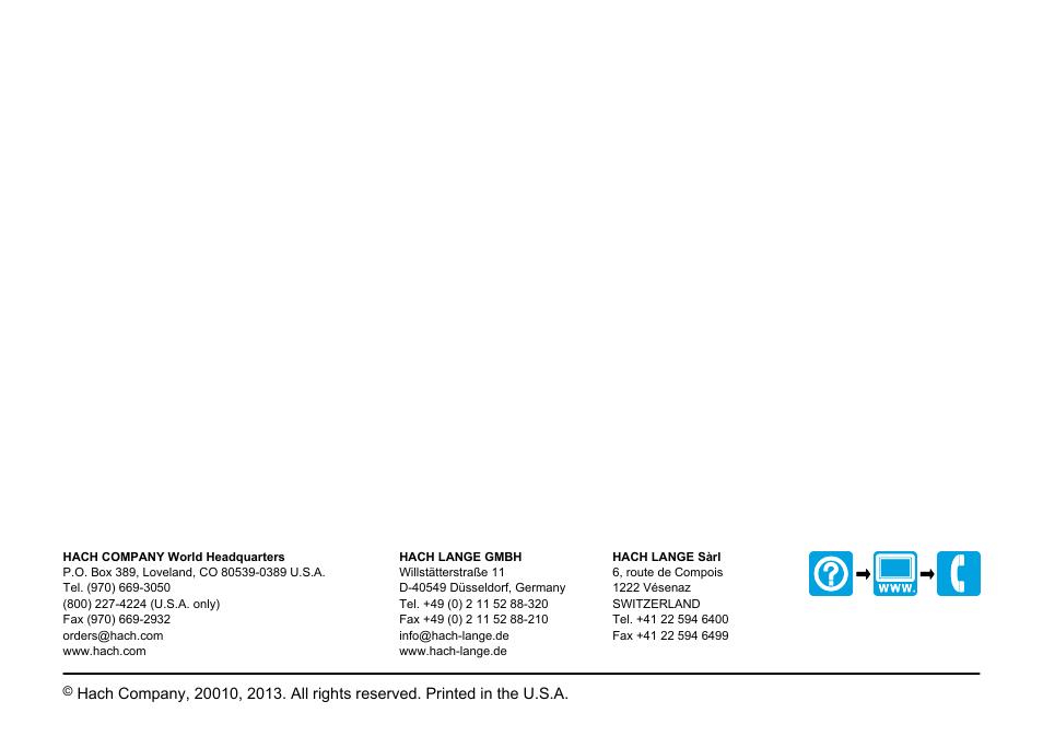 Hach-Lange 2100Q and 2100Qis Basic User Manual User Manual | Page 294 / 294