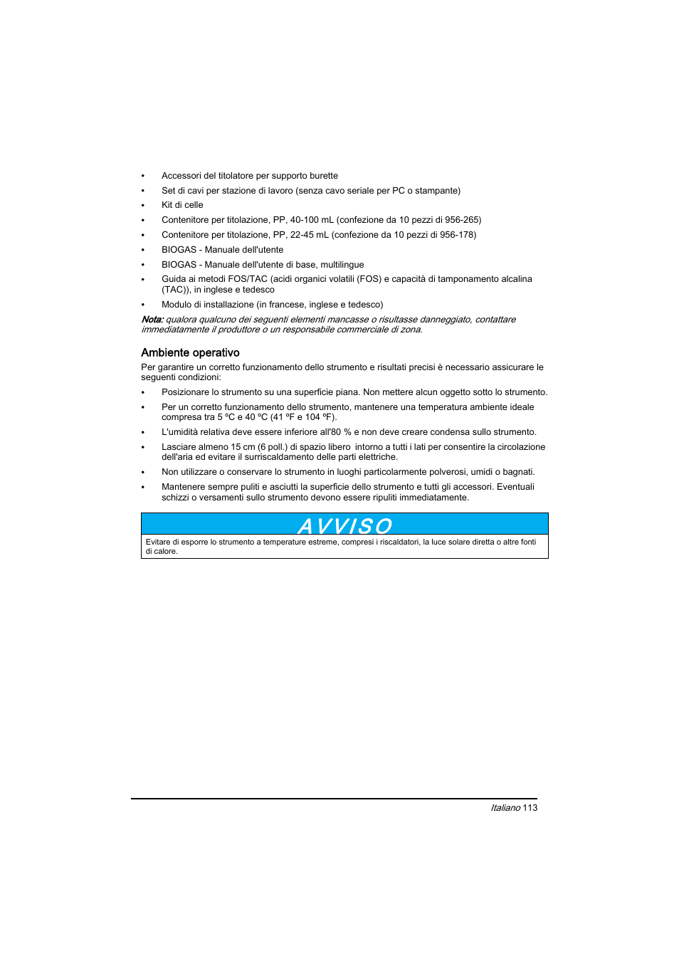 Hach-Lange BIOGAS Basic User Manual User Manual | Page 113 / 217