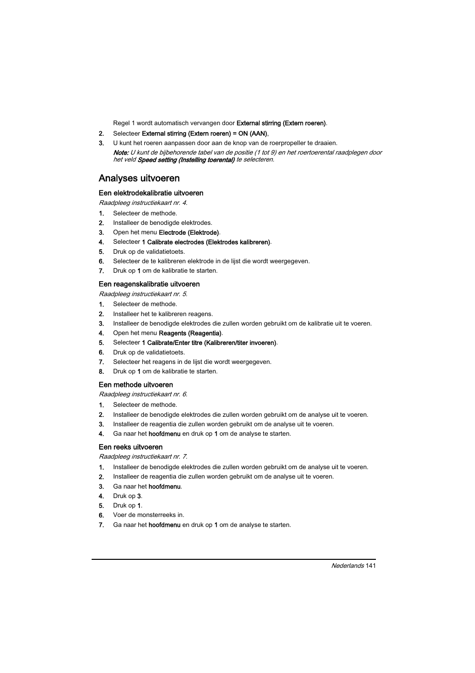 Analyses uitvoeren | Hach-Lange BIOGAS Basic User Manual User Manual | Page 141 / 217