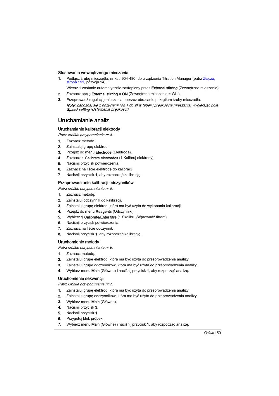 Uruchamianie analiz | Hach-Lange BIOGAS Basic User Manual User Manual | Page 159 / 217