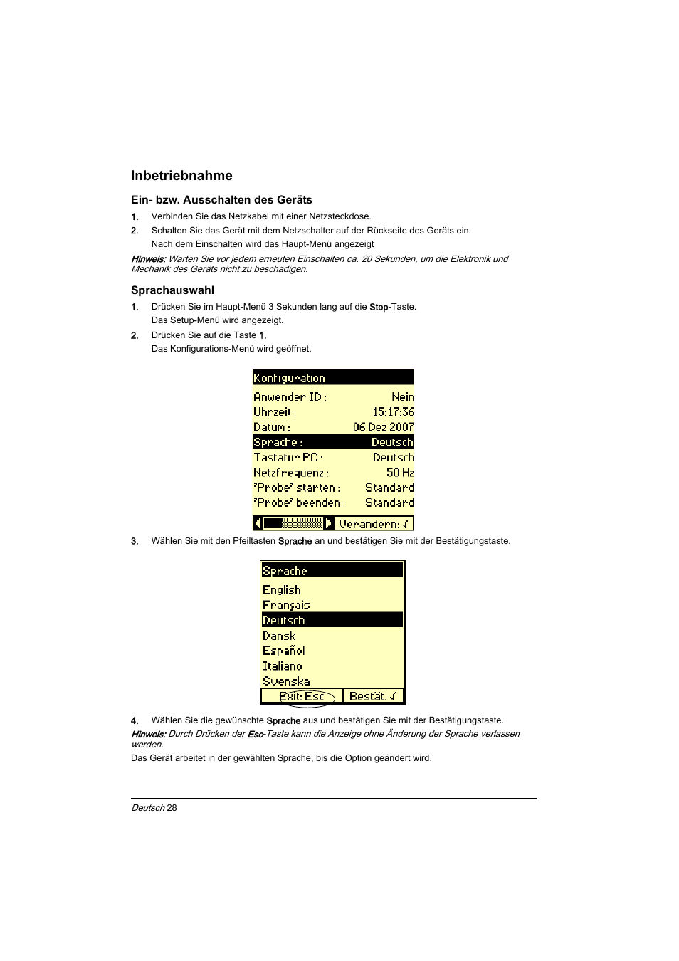 Inbetriebnahme | Hach-Lange BIOGAS Basic User Manual User Manual | Page 28 / 217