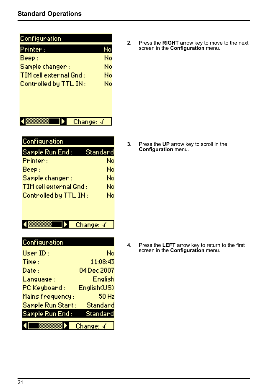 Standard operations | Hach-Lange BIOGAS User Manual User Manual | Page 21 / 55