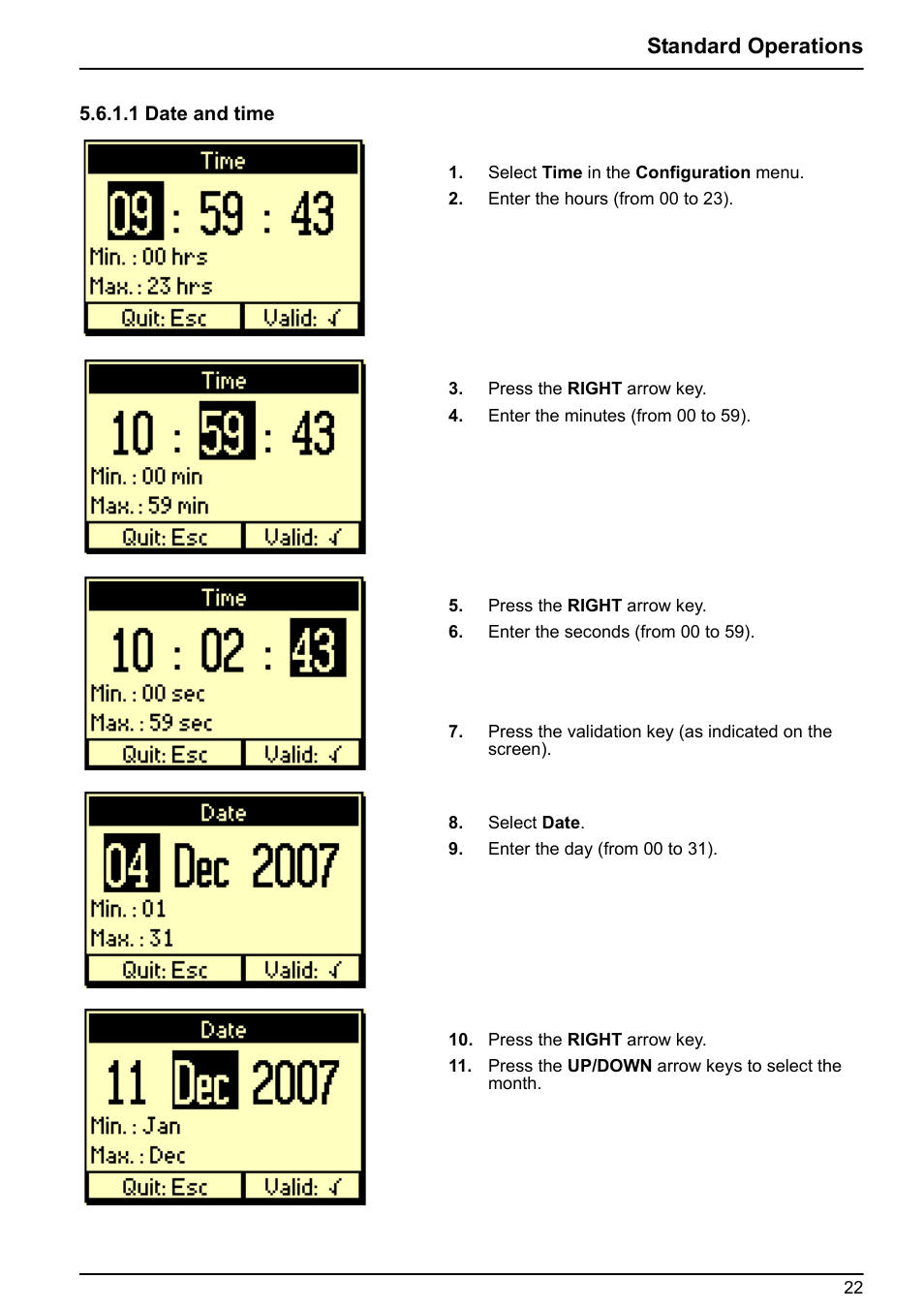 Standard operations | Hach-Lange BIOGAS User Manual User Manual | Page 22 / 55