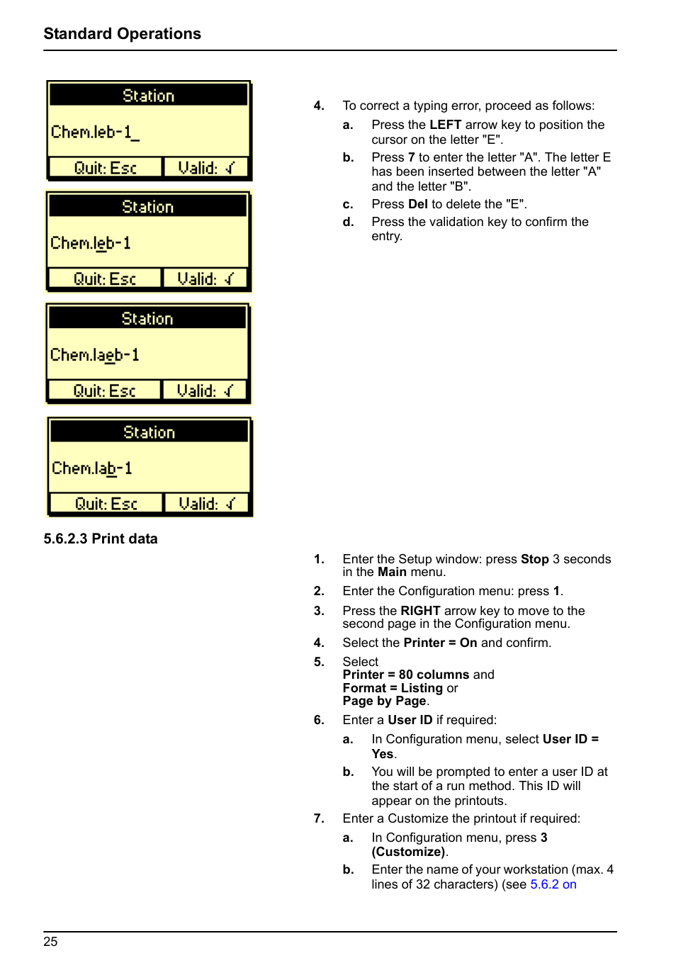 Standard operations | Hach-Lange BIOGAS User Manual User Manual | Page 25 / 55