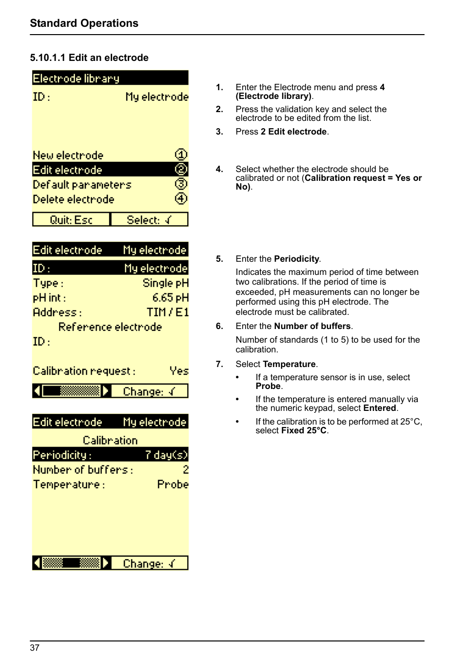 Standard operations | Hach-Lange BIOGAS User Manual User Manual | Page 37 / 55