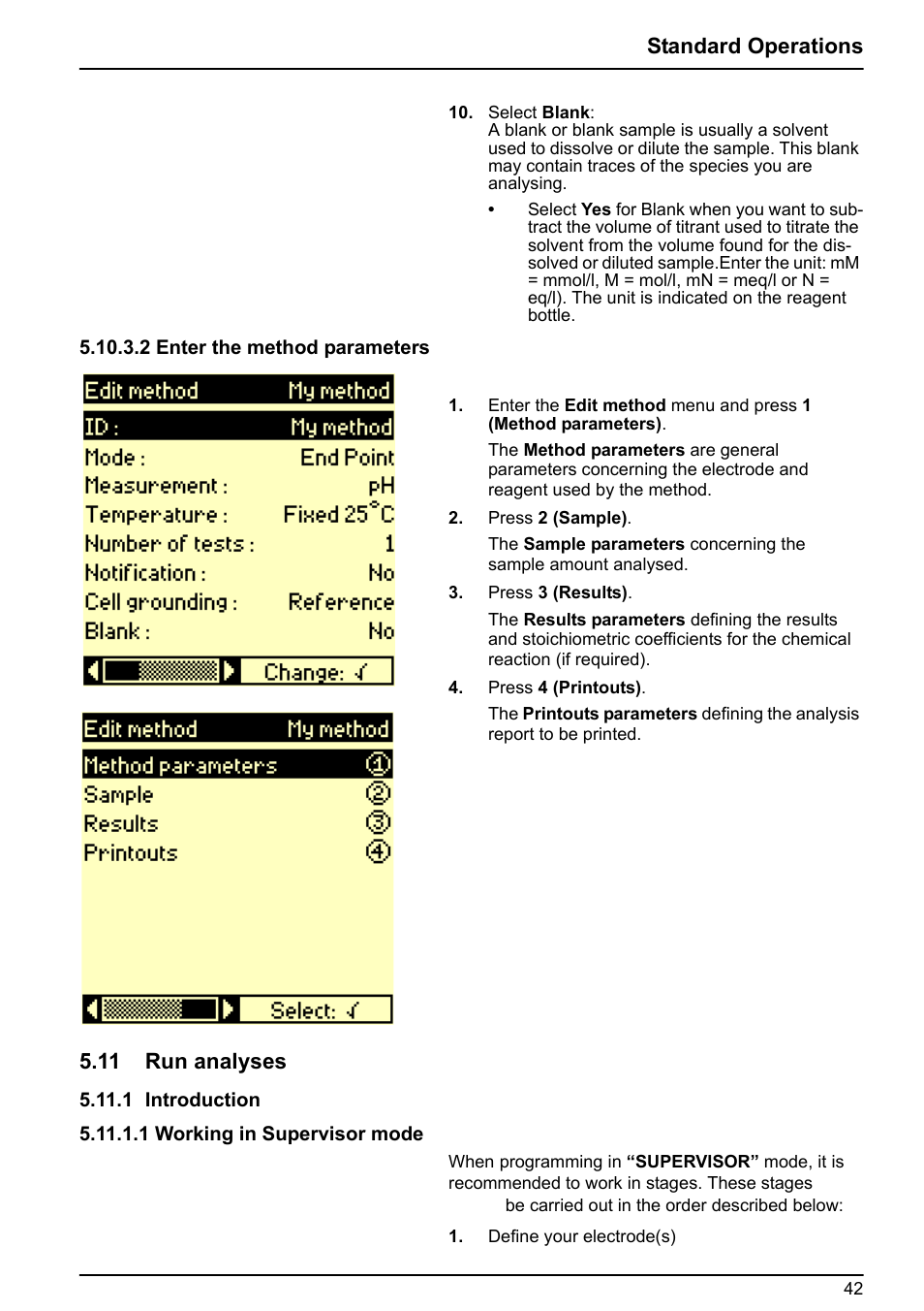 11 run analyses, 1 introduction, Standard operations | Hach-Lange BIOGAS User Manual User Manual | Page 42 / 55