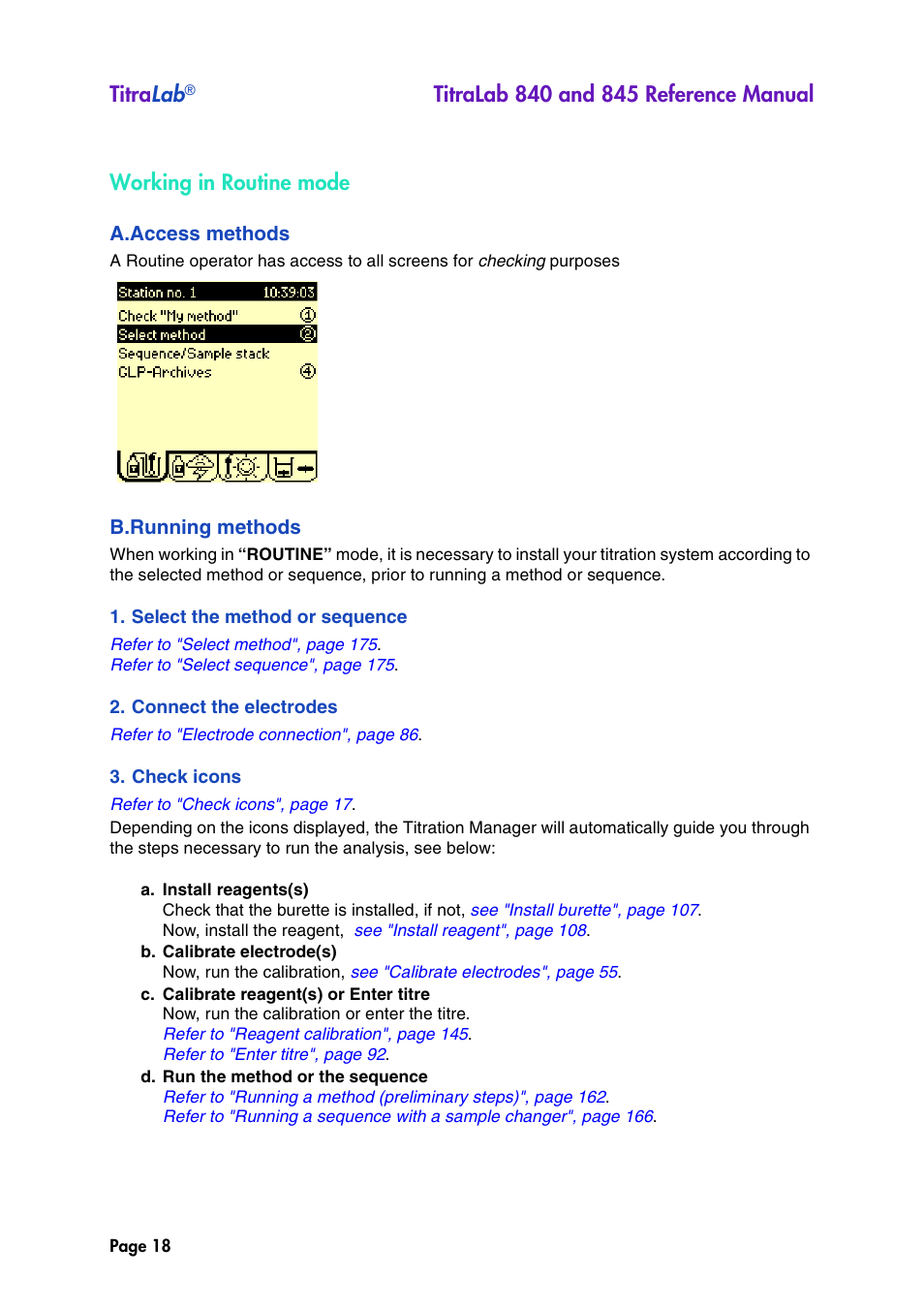 Titra lab, Working in routine mode | Hach-Lange TITRALAB 840_845 Reference Manual User Manual | Page 18 / 214