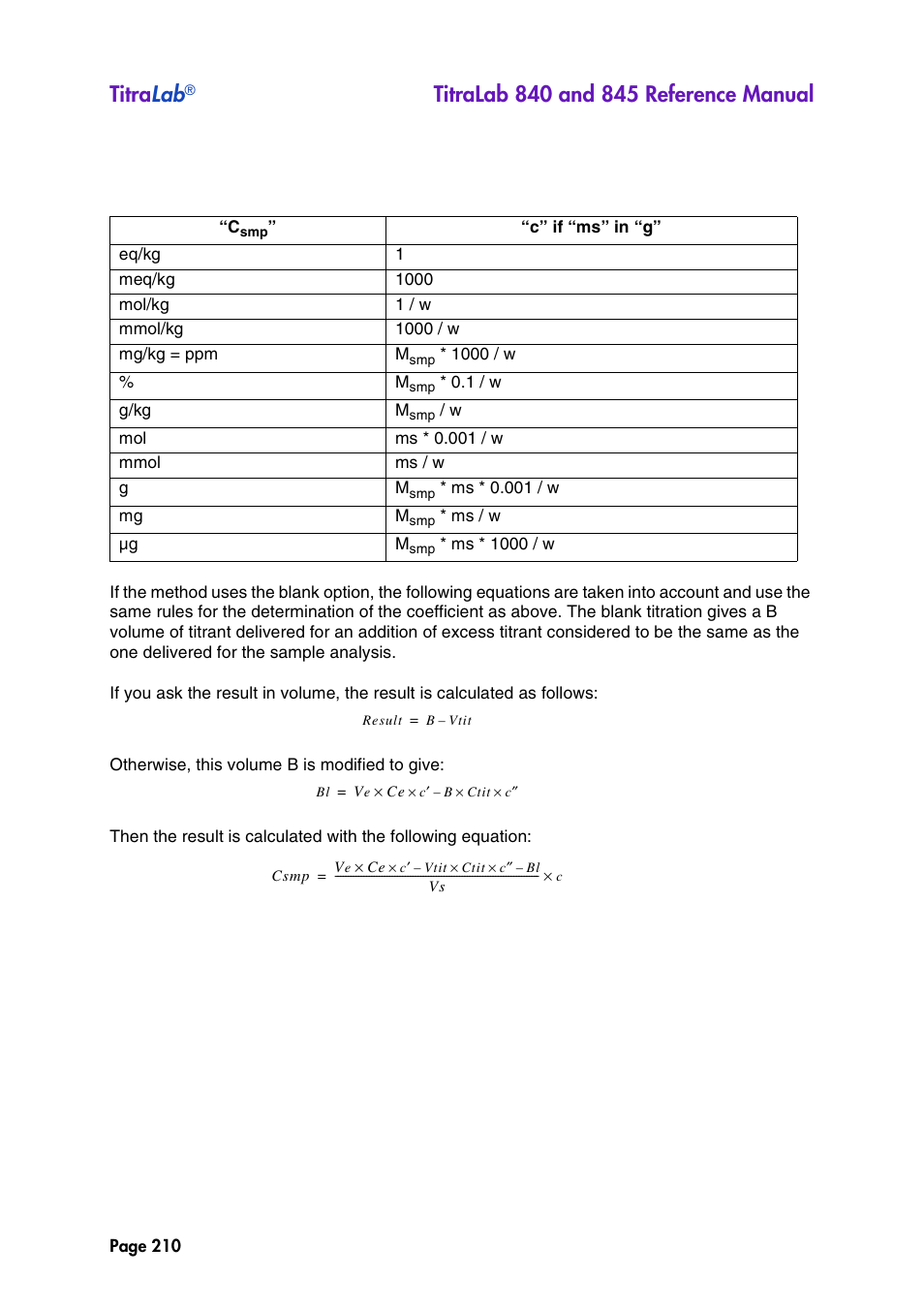 Titra lab | Hach-Lange TITRALAB 840_845 Reference Manual User Manual | Page 210 / 214