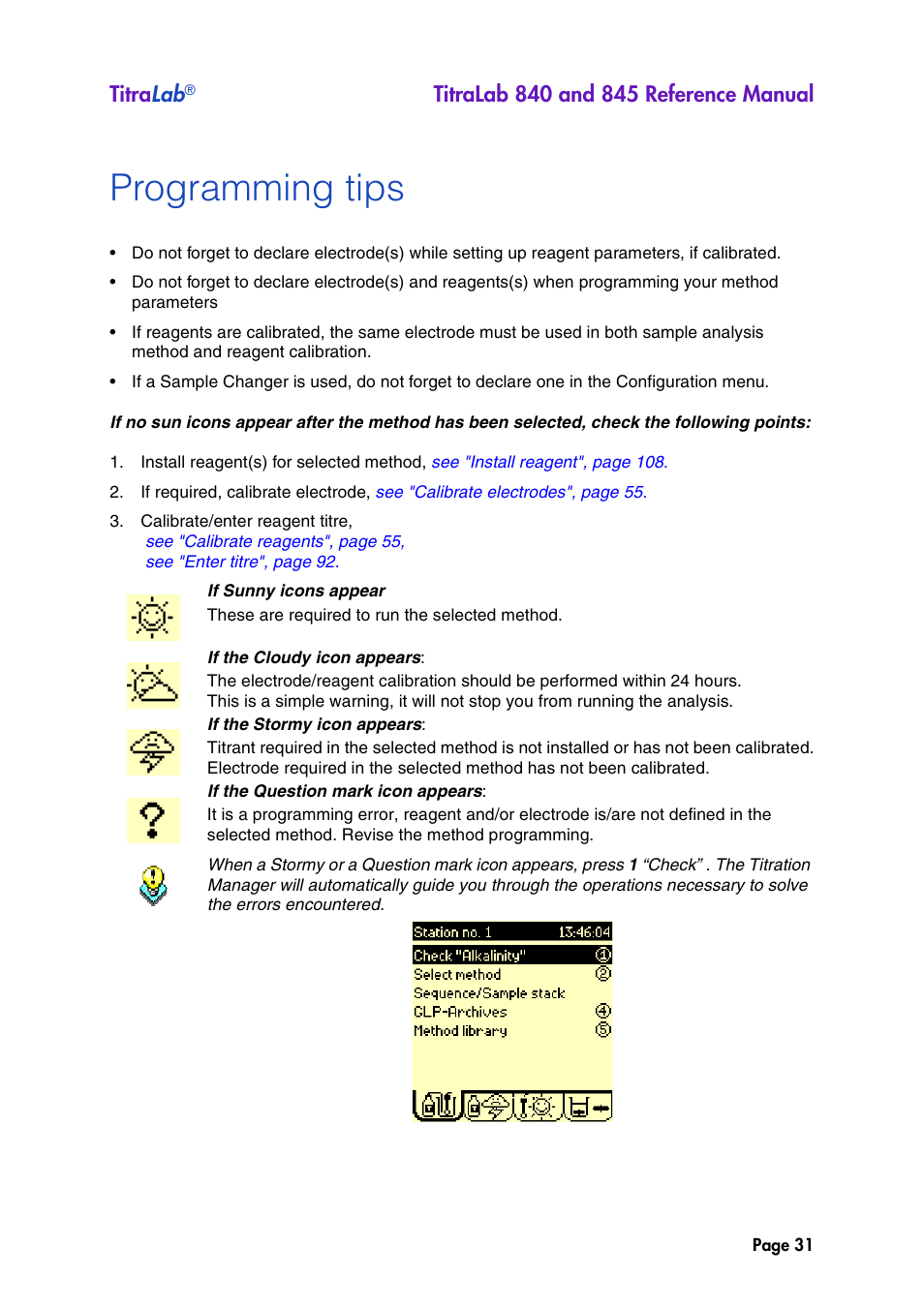Programming tips, Titra lab | Hach-Lange TITRALAB 840_845 Reference Manual User Manual | Page 31 / 214