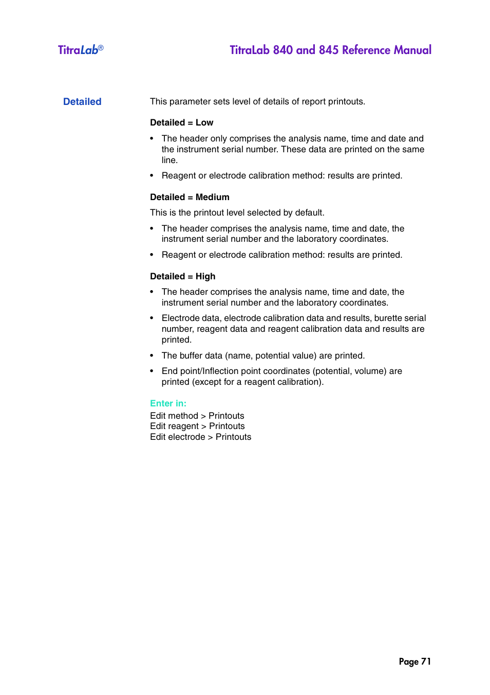 Detailed, Titra lab | Hach-Lange TITRALAB 840_845 Reference Manual User Manual | Page 71 / 214