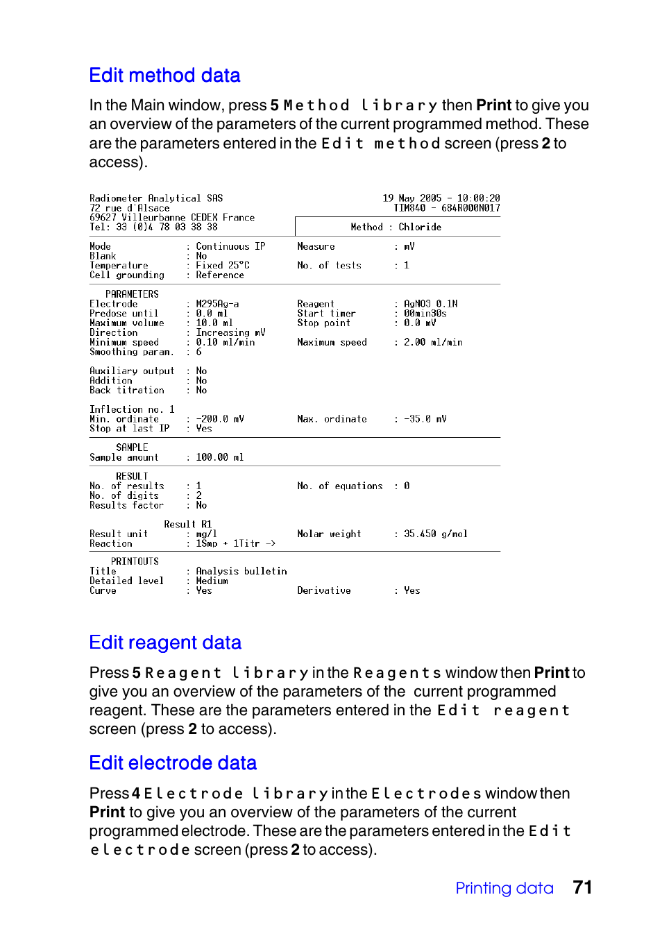 Hach-Lange TITRALAB 840_845 User Guide User Manual | Page 71 / 80