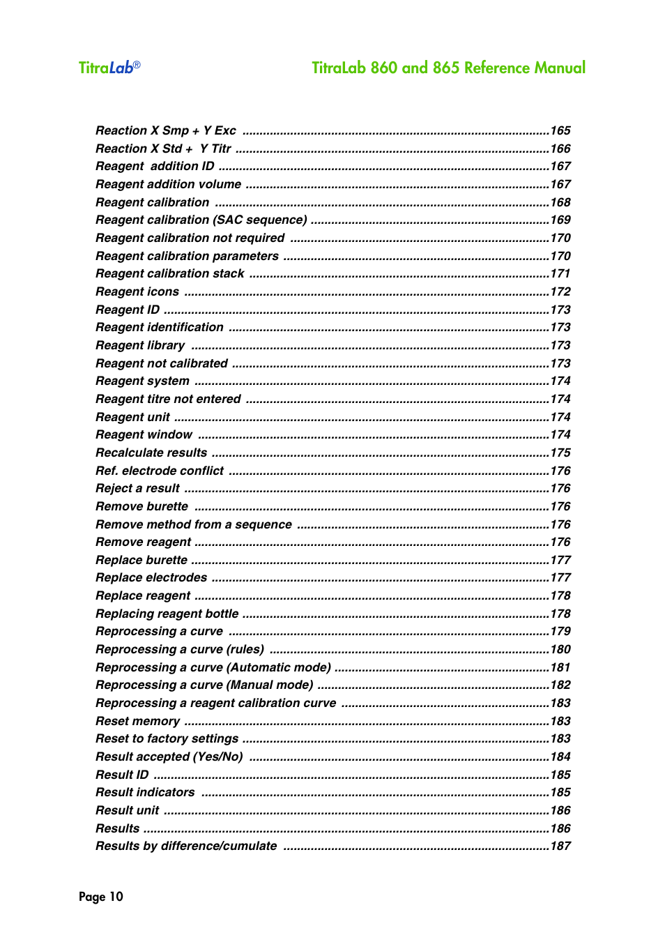 Titra lab | Hach-Lange TITRALAB 860_865 Reference Manual User Manual | Page 10 / 244