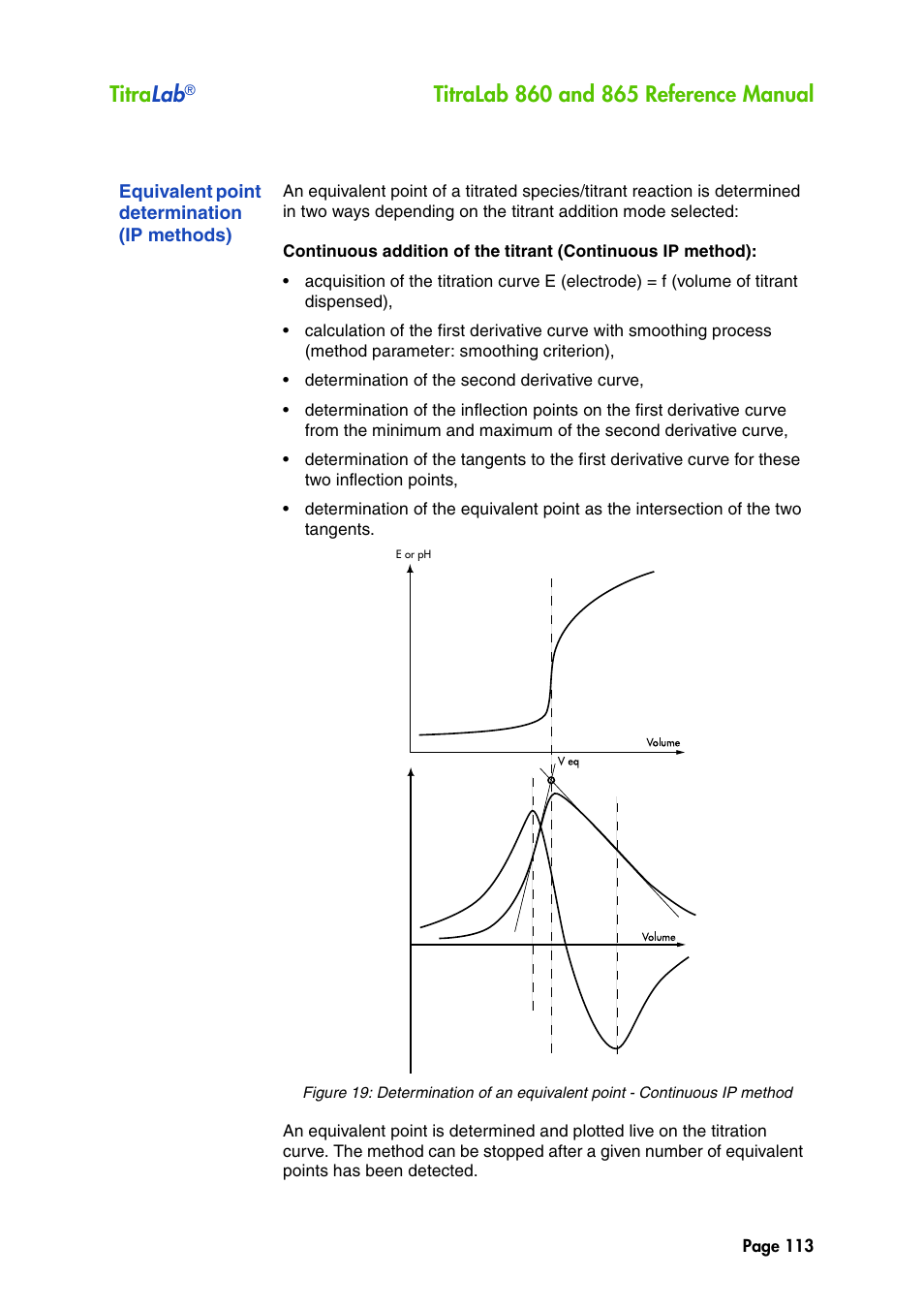 Equivalent point determination (ip methods), Titra lab | Hach-Lange TITRALAB 860_865 Reference Manual User Manual | Page 113 / 244