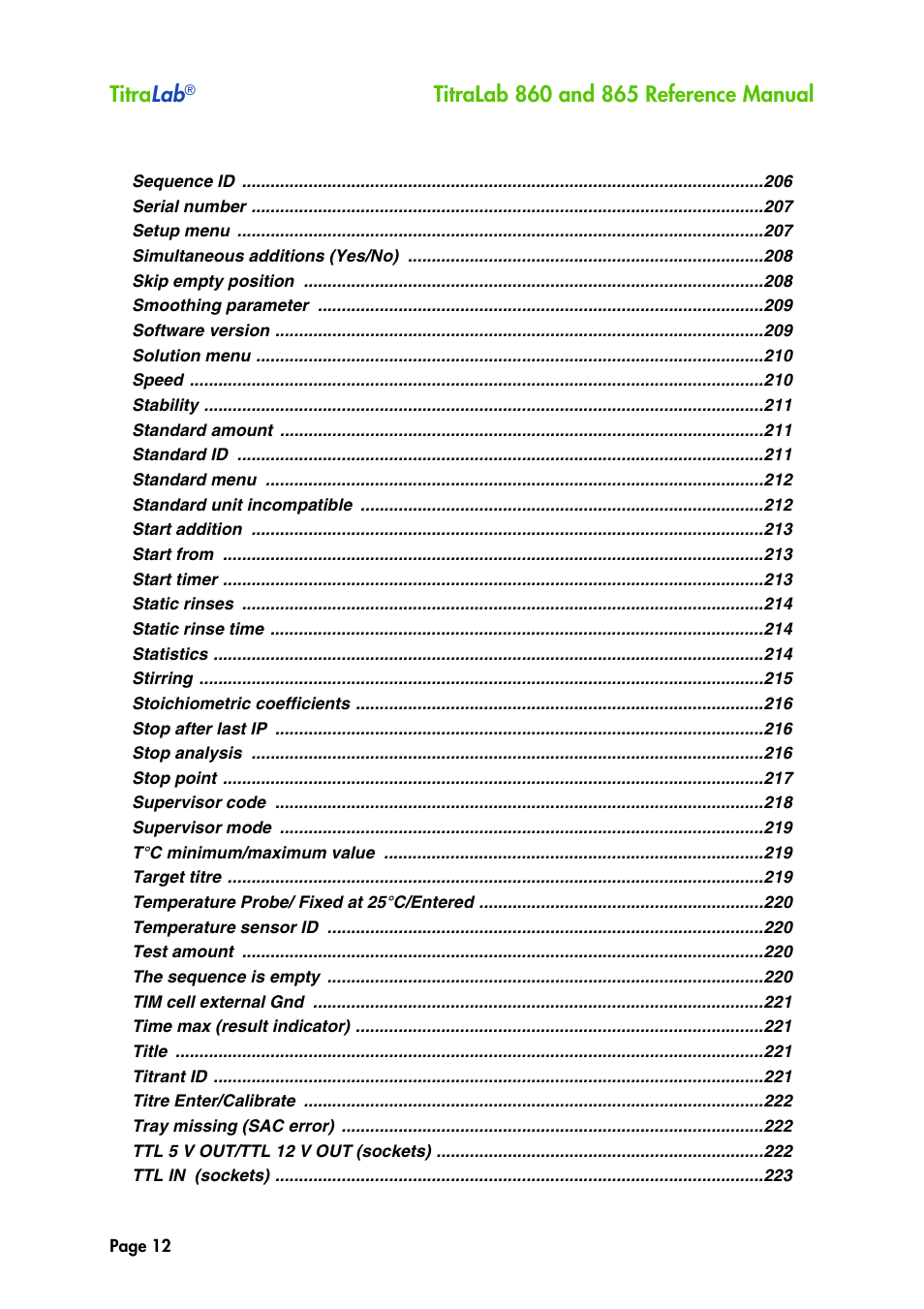 Titra lab | Hach-Lange TITRALAB 860_865 Reference Manual User Manual | Page 12 / 244