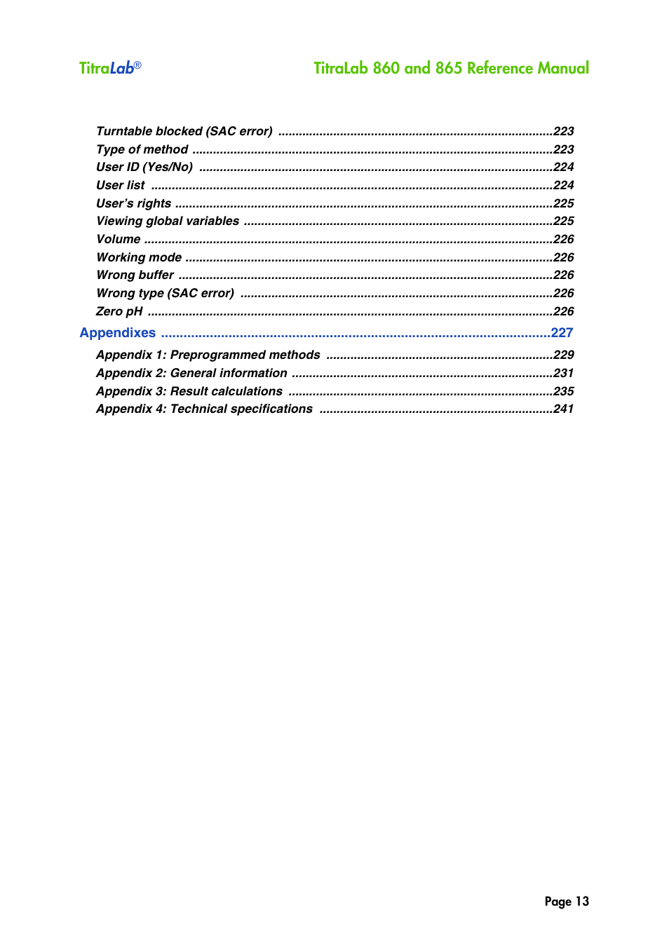 Titra lab | Hach-Lange TITRALAB 860_865 Reference Manual User Manual | Page 13 / 244