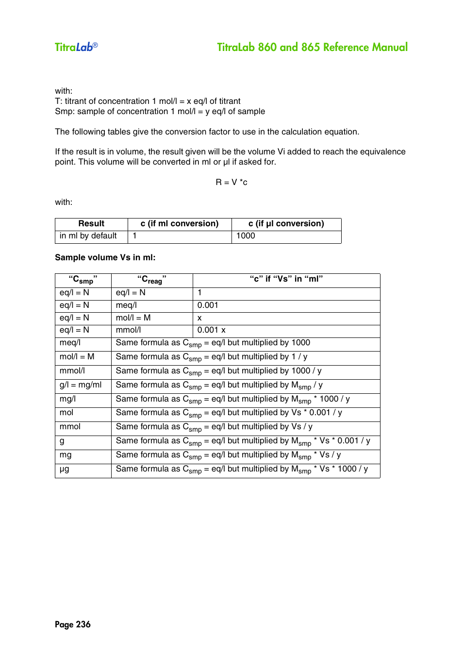 Titra lab | Hach-Lange TITRALAB 860_865 Reference Manual User Manual | Page 236 / 244
