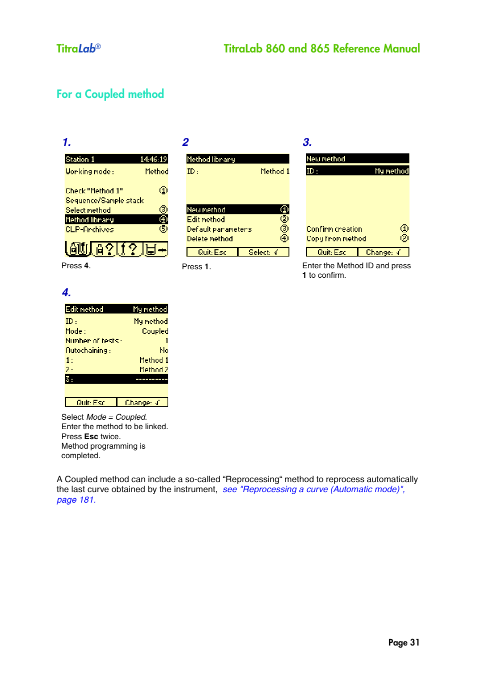 Hach-Lange TITRALAB 860_865 Reference Manual User Manual | Page 31 / 244