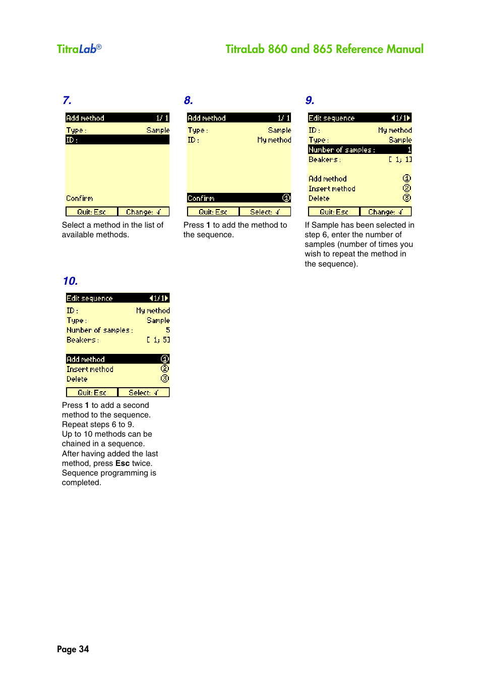 Hach-Lange TITRALAB 860_865 Reference Manual User Manual | Page 34 / 244