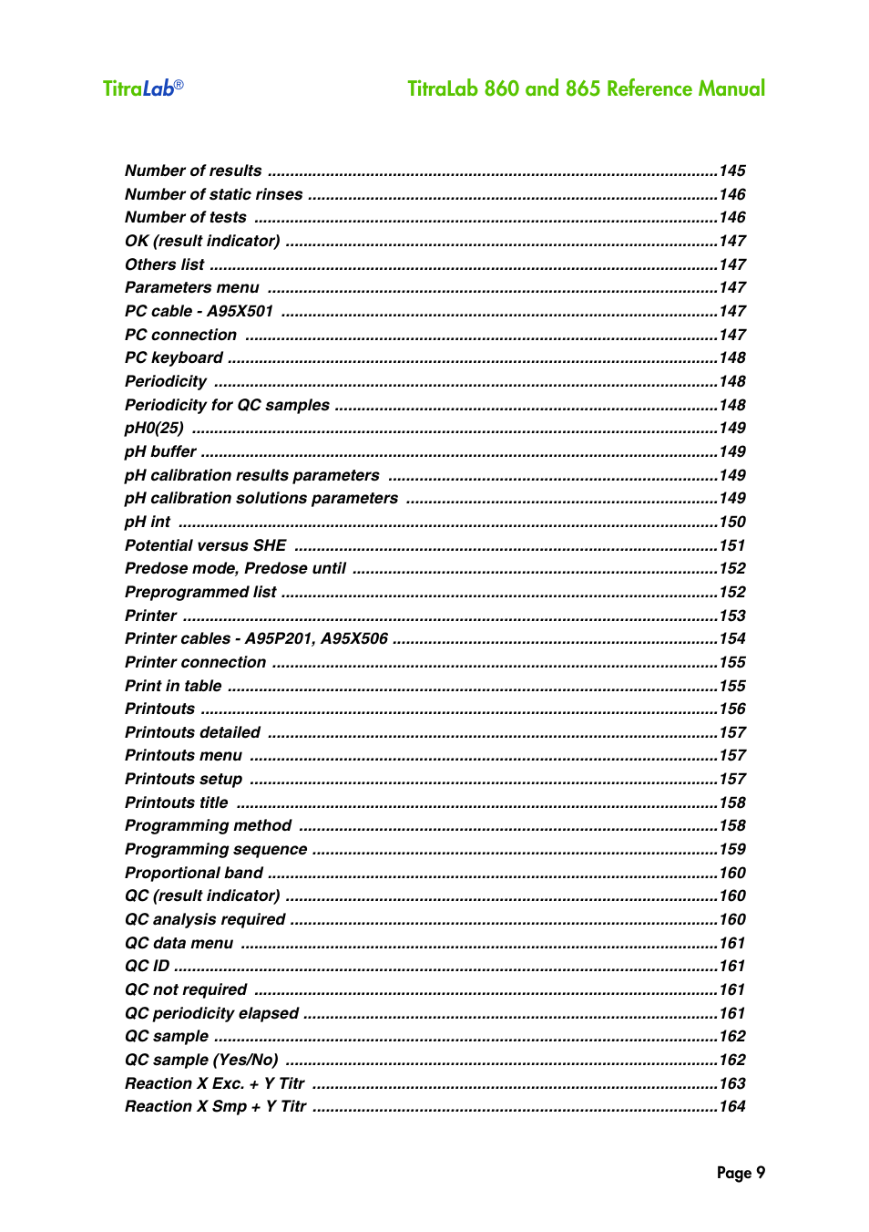 Titra lab | Hach-Lange TITRALAB 860_865 Reference Manual User Manual | Page 9 / 244