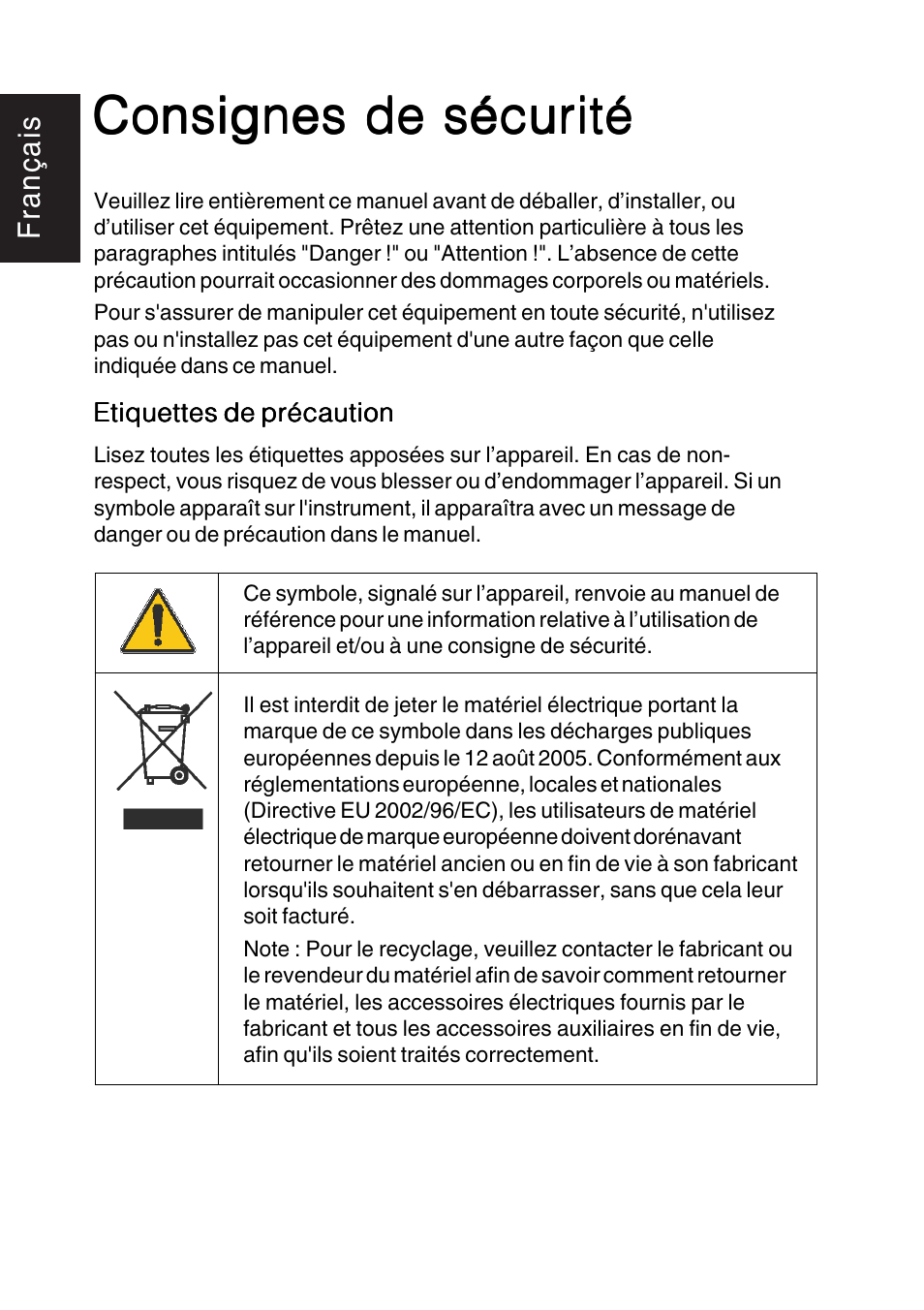 Consignes de sécurité | Hach-Lange TITRALAB Users Guide User Manual | Page 4 / 88