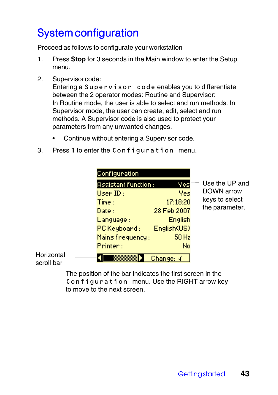 System configuration | Hach-Lange TITRALAB Users Guide User Manual | Page 43 / 88