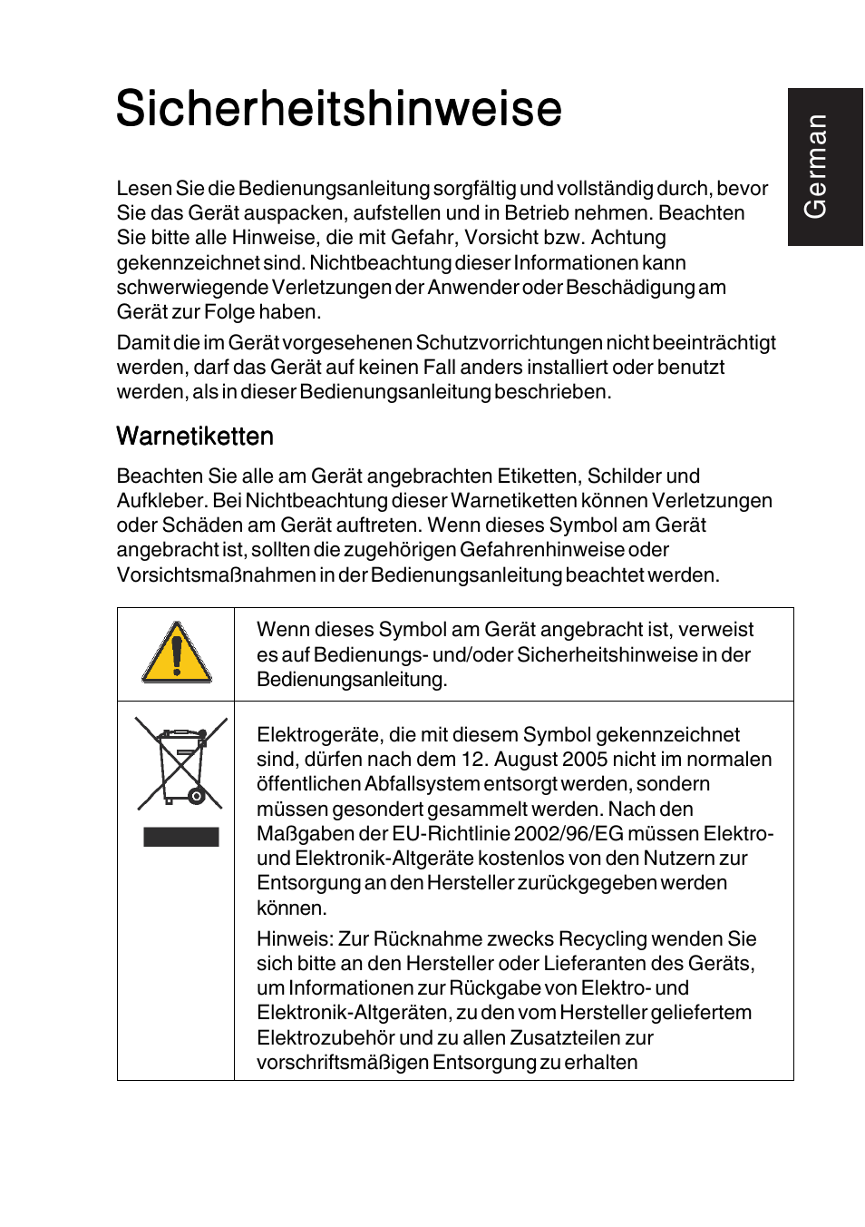 Sicherheitshinweise | Hach-Lange TITRALAB Users Guide User Manual | Page 5 / 88