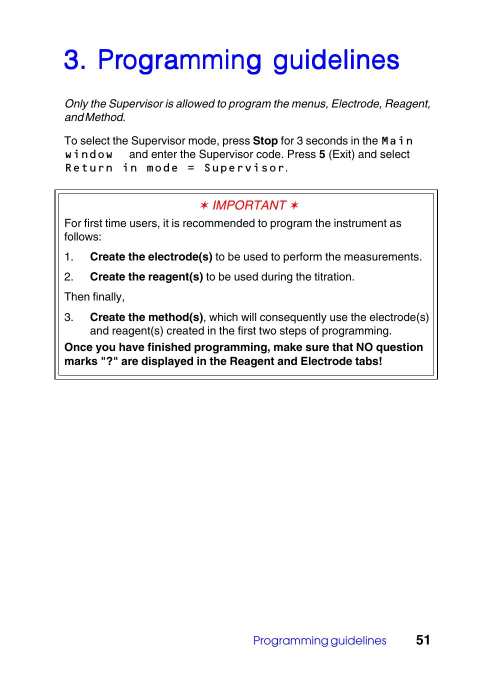 Programming guidelines | Hach-Lange TITRALAB Users Guide User Manual | Page 51 / 88