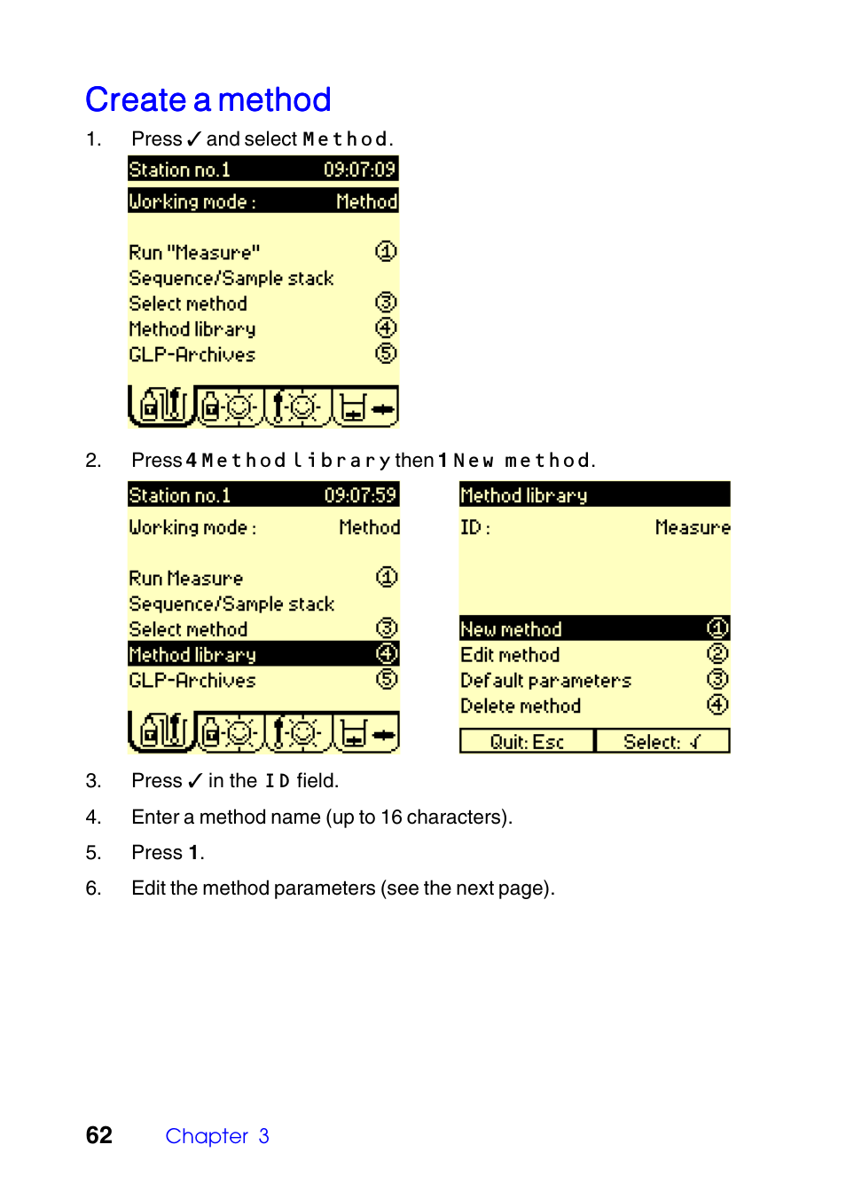 Create a method | Hach-Lange TITRALAB Users Guide User Manual | Page 62 / 88