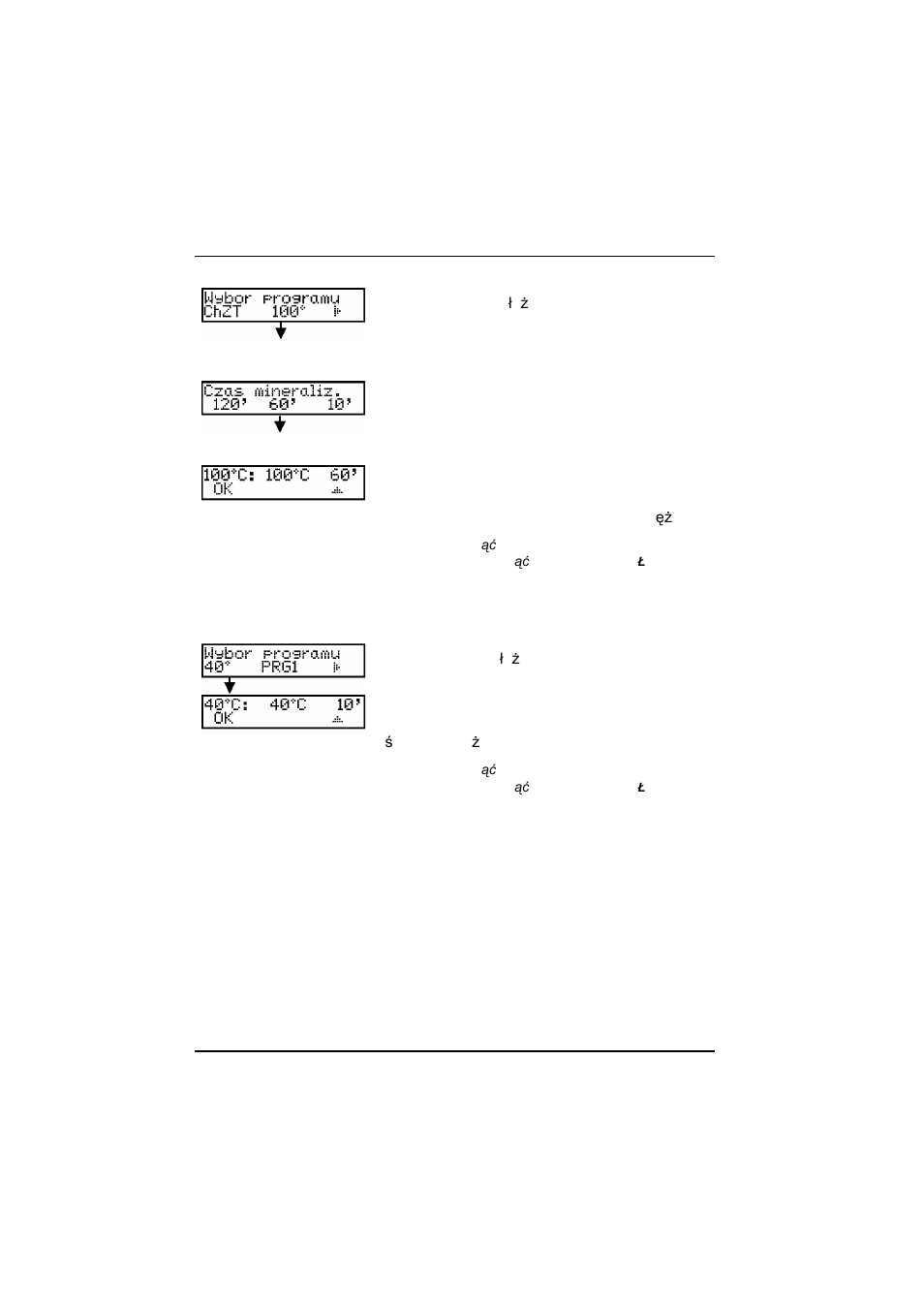 Rozruch | Hach-Lange LT 200 Thermostat User Manual | Page 323 / 335